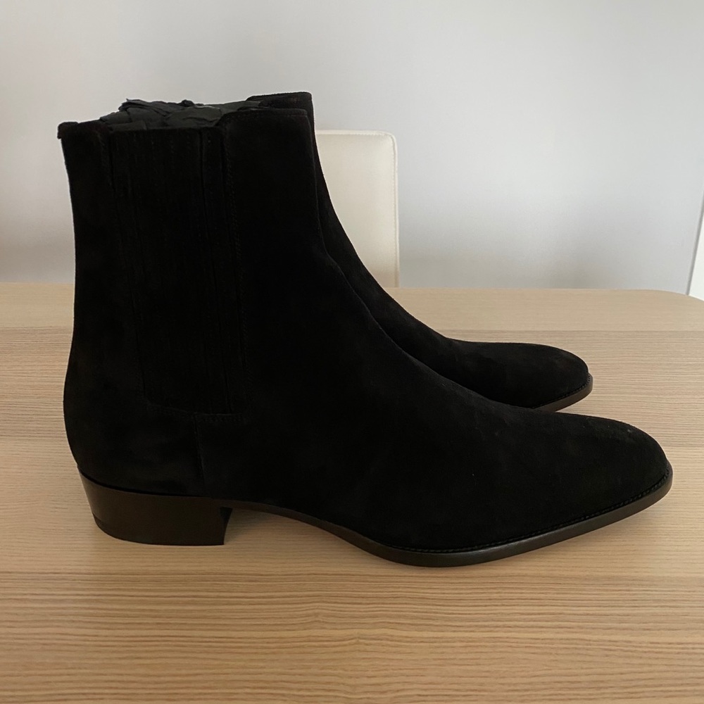 COPY - Saint Laurent Wyatt Chelsea Boots Black - New - Picture 5 of 10